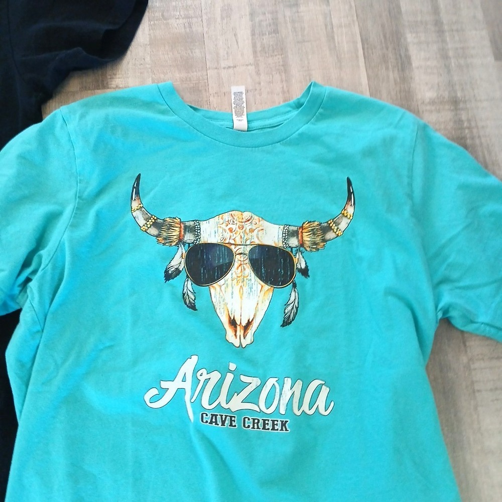 ARIZONA DIVE BAR‎ TEE T SHIRT Womens Large Moon Shine Spirit Black Cave Creek - Picture 2 of 14